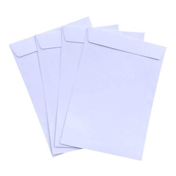 250pcs B5 White Pocket Plainface Envelopes 176mm x 250mm