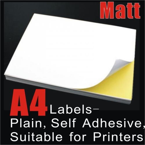 A4 White MATT GLOSS Self Adhesive Sticker Paper Sheet Sticky Address Label