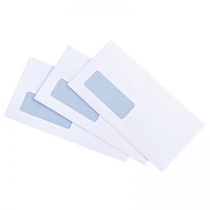 500pcs DL Window Peel and Seal White Envelopes110mm x 220mm