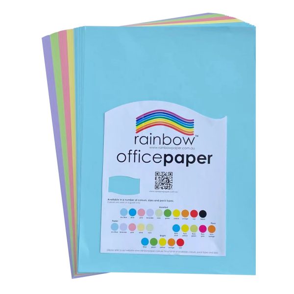 A3 Office Paper 80GSM 100 Sheets Pastel Assorted