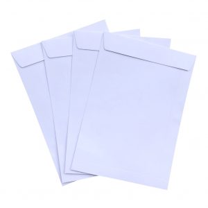 White envelope C5