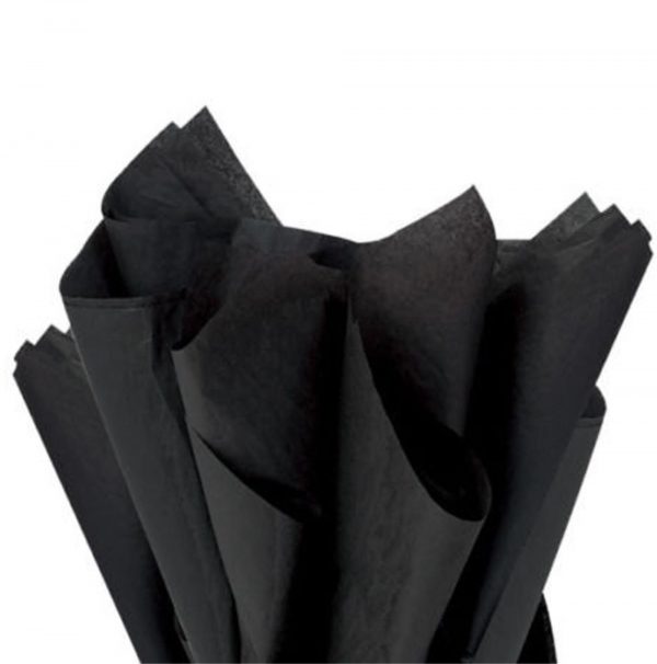 500 Sheets Acid Free Tissue Paper 500x750mm 17gsm Black