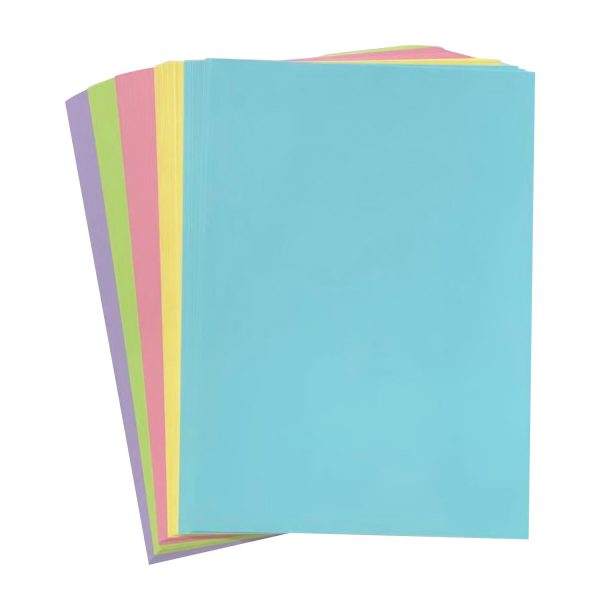 A4 Office Paper 80GSM 100 Sheets Pastel Assorted