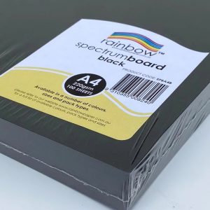 A4 Spectrum Board 220GSM 100 Sheets Black