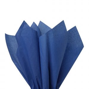 500 Sheets Acid Free Tissue Paper 500x750mm 17gsm Dark Blue