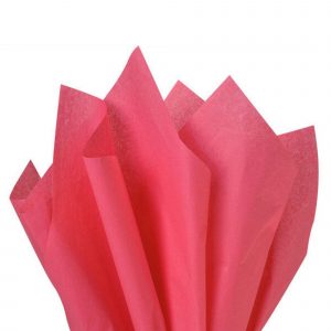 500 Sheets Acid Free Tissue Paper 500x750mm 17gsm Coral Rose