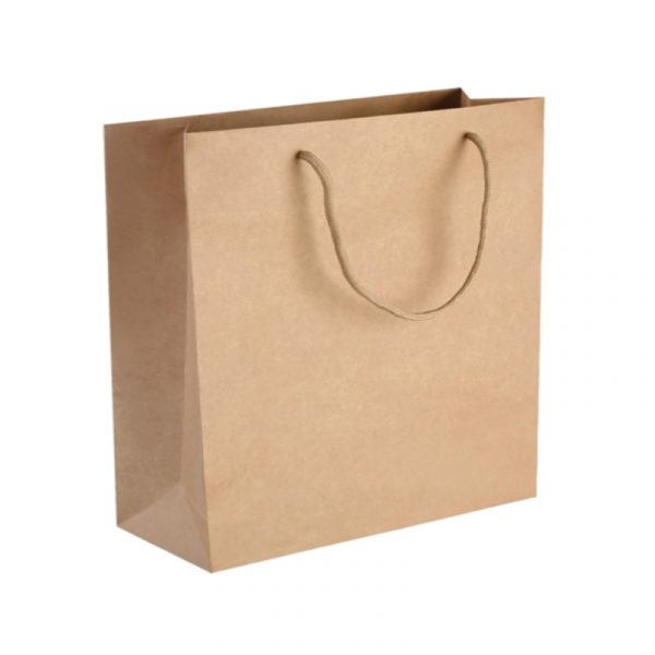150pcs Kraft Paper Shopping Carry Bag 280×330+100mm