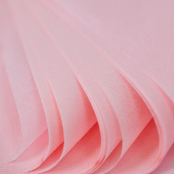 500 Sheets Acid Free Tissue Paper 500x750mm 17gsm Pale Pink