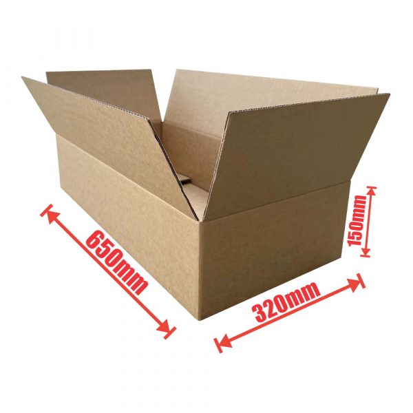25pcs Heavy Duty 650 x 320 x 150mm Cardboard Carton Boxes
