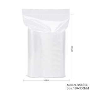 1000pcs 180mm x 330mm Resealable Ziplock Plastic Bags