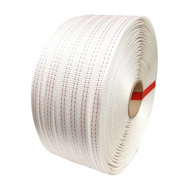 Poly Woven Strapping 19mm x 500m 2x Red Line