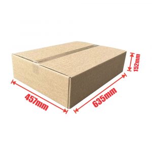25pcs Heavy Duty 635 x 457 x 152mm Cardboard Carton Boxes