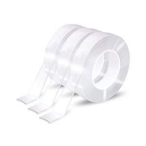 10 Rolls Double Sided Strong Sticky Clear Tape 20mm x 2m x 1mm