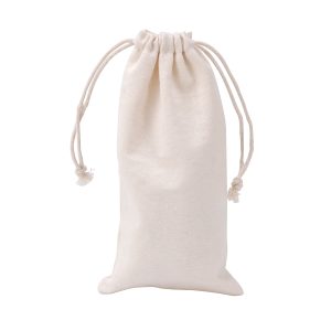50pcs Calico Drawstring Bag 100x200mm Natural Cotton Pouches