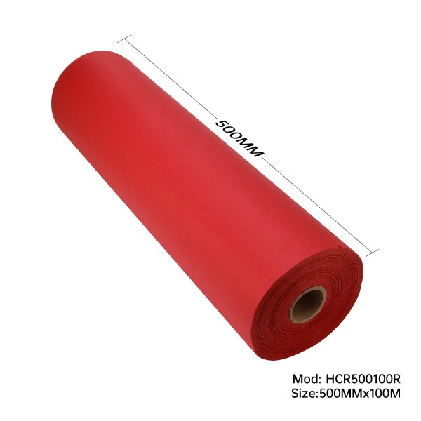 Honeycomb Protective Paper Wrap Roll 500mmx100m Red