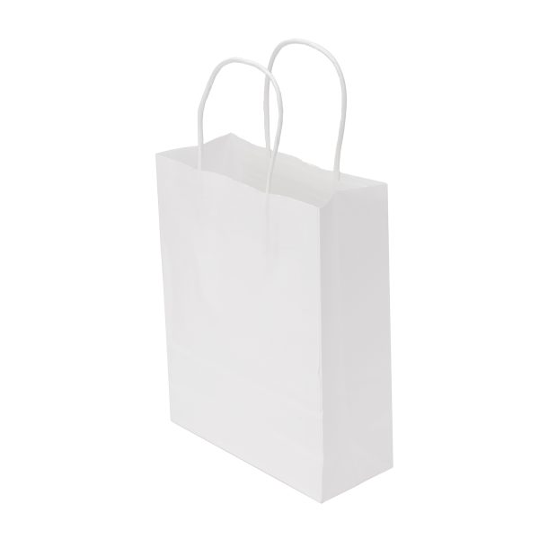 150pcs White Paper Twisted handle Bag 280x330+100mm