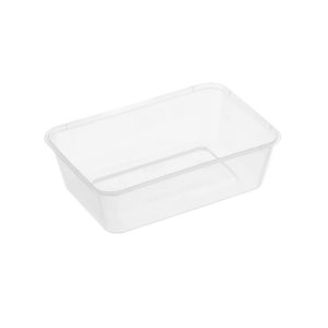 500ML Rectangle Plastic Takeaway Food Container 500/Carton