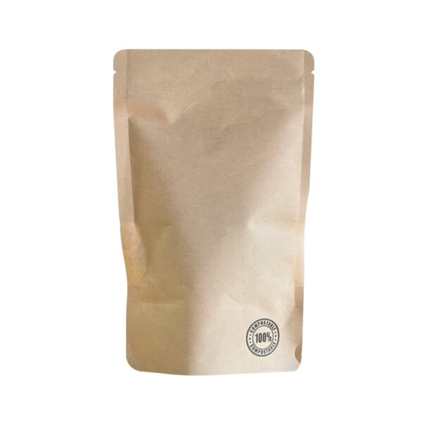100x Biodegradable Stand Up Pouch with Window 110x170mm