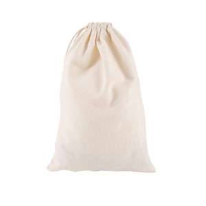 200pcs Calico Drawstring Bags 190x260mm Natural Cotton Pouches