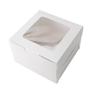 Patisserie Square Window Cake Box 10x10x4 inch