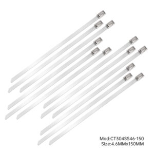 Stainless Steel 304 Cable Ties 4.6 x 150mm -100Piece