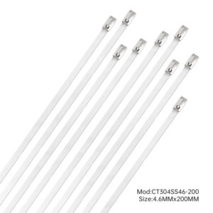 Stainless Steel 304 Cable Ties 4.6 x 200mm -100Piece