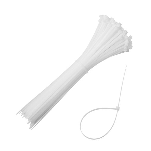 White Cable Ties 4.8 x 200mm -200Piece