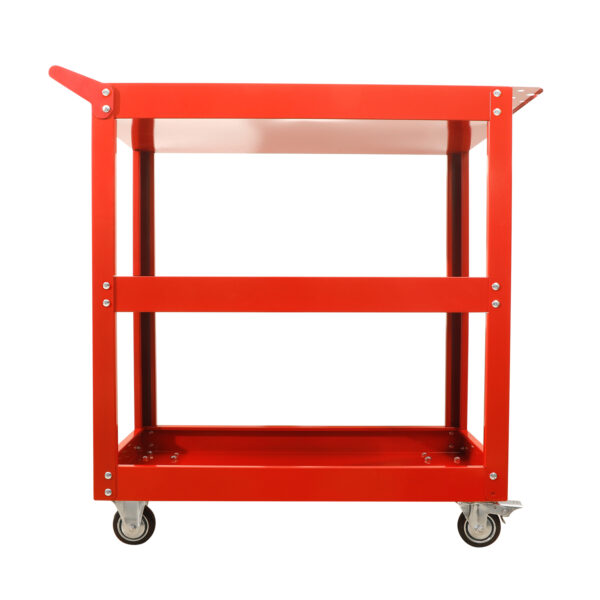 Tool Cart Trolley 3-Tier Steel Mechanic Storage Load capacity-300kg Red