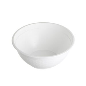 1050ML White Reusable Plastic Food Bowls 400/Carton