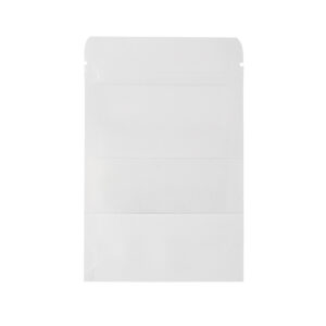 500x White Stand Up Pouches with Window-Coated-100x150mm