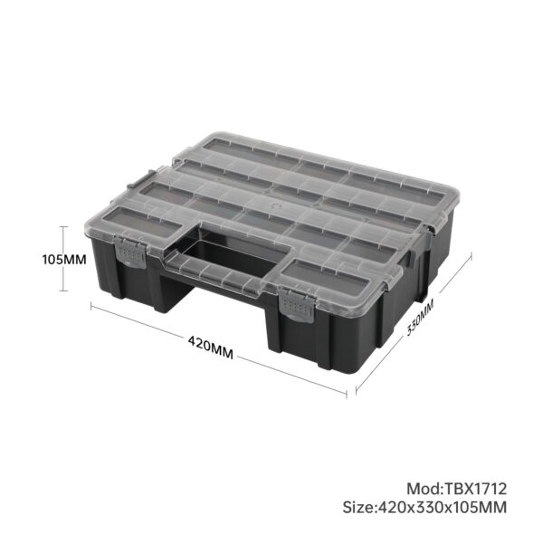 10 Compartment Orangiser Plastic Tools Box