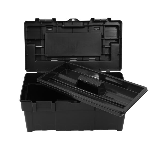 Plastic Black Tool Box 445x255x225mm