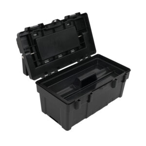 Plastic Black Tool Box 445x255x225mm