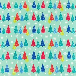 Wrapping Paper Roll 500mm X 60m Christmas tree 80GSM