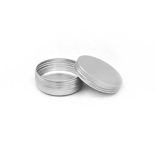 60ML Aluminium Tin Jar Base & Lid Screw Cap 100 per carton