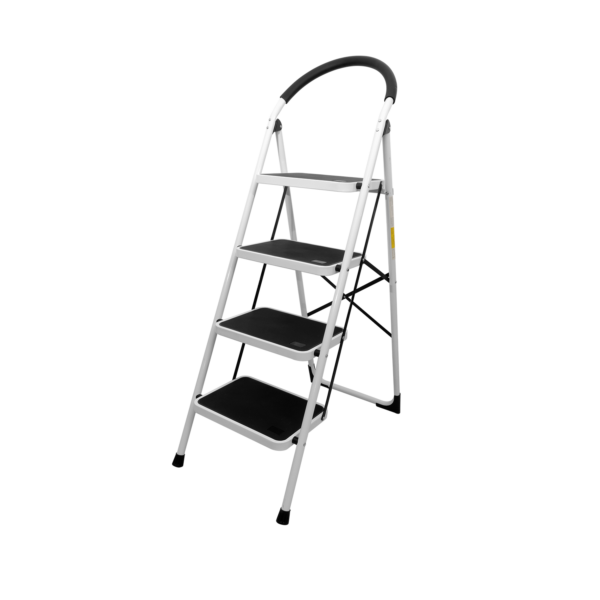 4 Steps Steel Folding Ladder Stool Heavy Duty 150kg