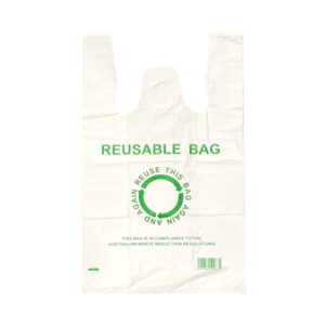 Large Reusable Plastic Carry Bag 40um 500/Ctn