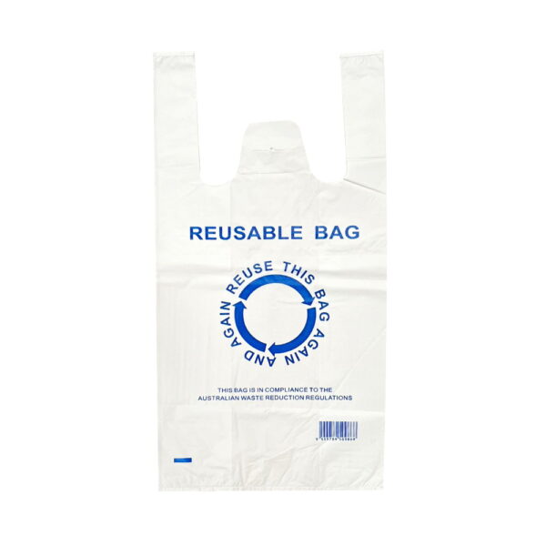 Medium Reusable Plastic Carry Bag 40um 700/Ctn