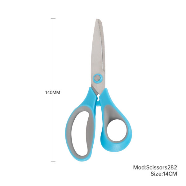 Blue Soft Grip 14cm Scissors 1.4mm Blade