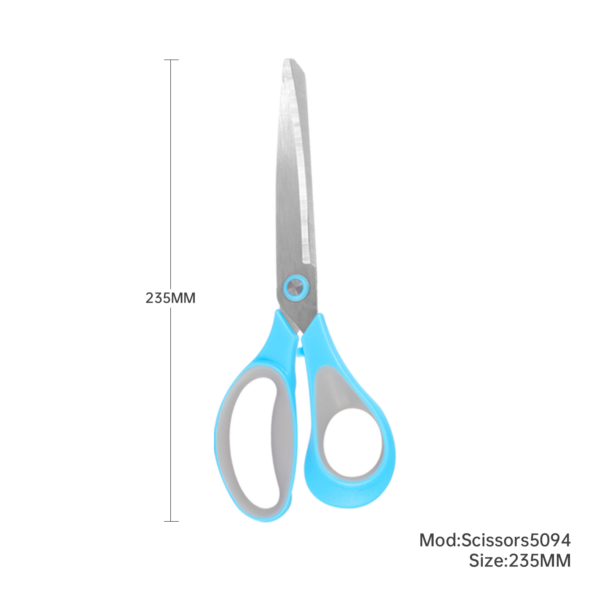 Blue Soft Grip 23.5cm Scissors 2.5mm Blade