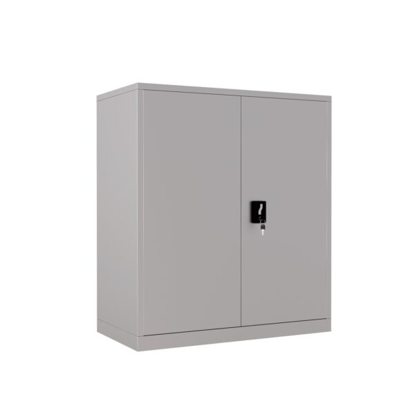 Grey Steel Storage Cupboard Lockable Cabinet 1020*905*460mm