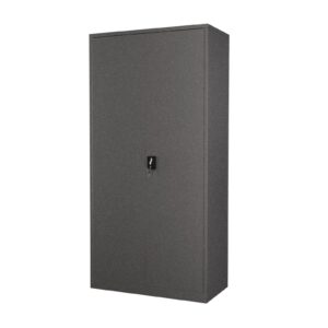 Graphite Steel Storage Cupboard Lockable Cabinet 1850x905x460mm