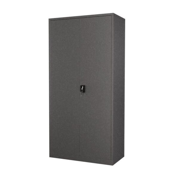 Graphite Steel Storage Cupboard Lockable Cabinet 2100x905x460mm