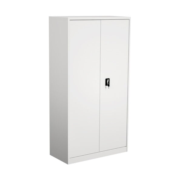 White Steel Storage Cupboard Lockable Cabinet 1850x905x460mm