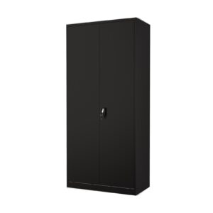 Black Steel Storage Cupboard Lockable Cabinet 2100x905x460mm