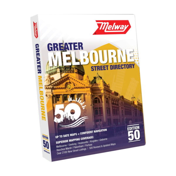 Melway Greater Melbourne Street Directory 2024 50th Edition