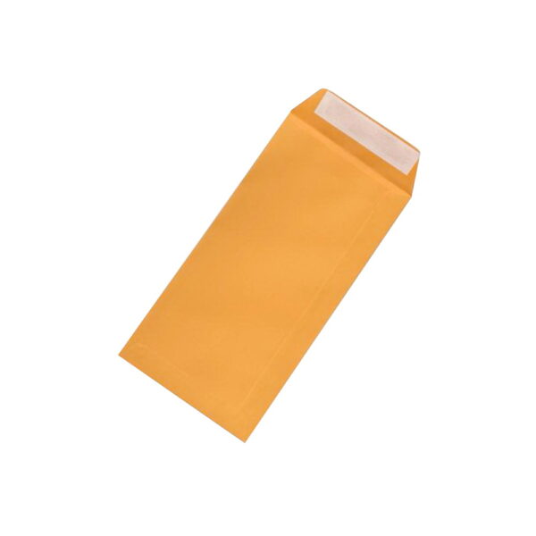 500pcs DLX Gold Peel n Seal Pocket Envelopes 120x235mm 90GSM