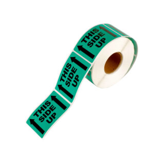 12Rolls THIS SIDE UP Label 50.8x76.2mm Green 6600Labels