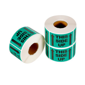 12Rolls THIS SIDE UP Label 50.8x76.2mm Green 6600Labels