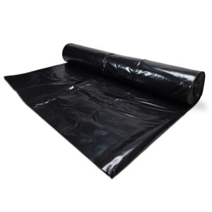 LDPE Plastic Sheeting Black Roll 1680mm x 840mm 17um 250 Sheets